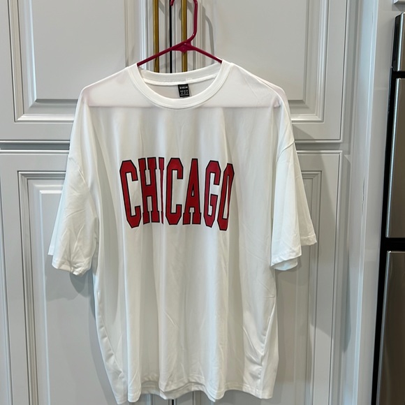 Letter Graphic Drop Shoulder Longline Tee - Picture 9 of 12